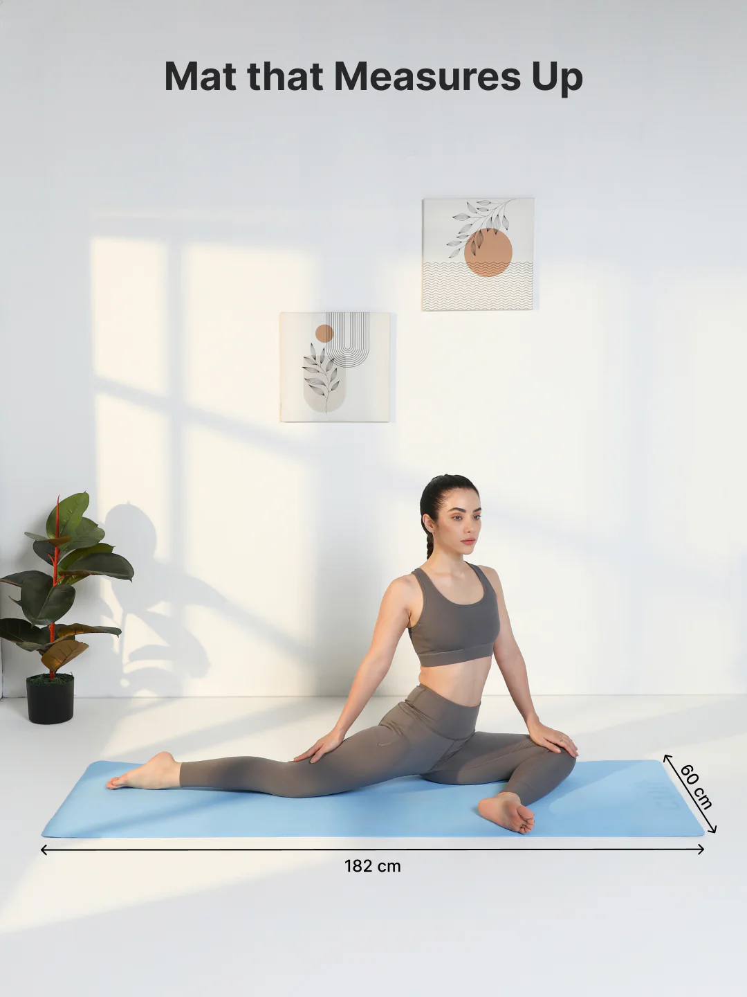 Cult Yoga Mat 4mm EVA with Carry Strap Lightweight, Non-Slip, Cushioned & Sweat-Resistant Exercise Mat Eco-Friendly Workout Mat for Yoga, Pilates, Meditation & Home Gym Blue - Image 7