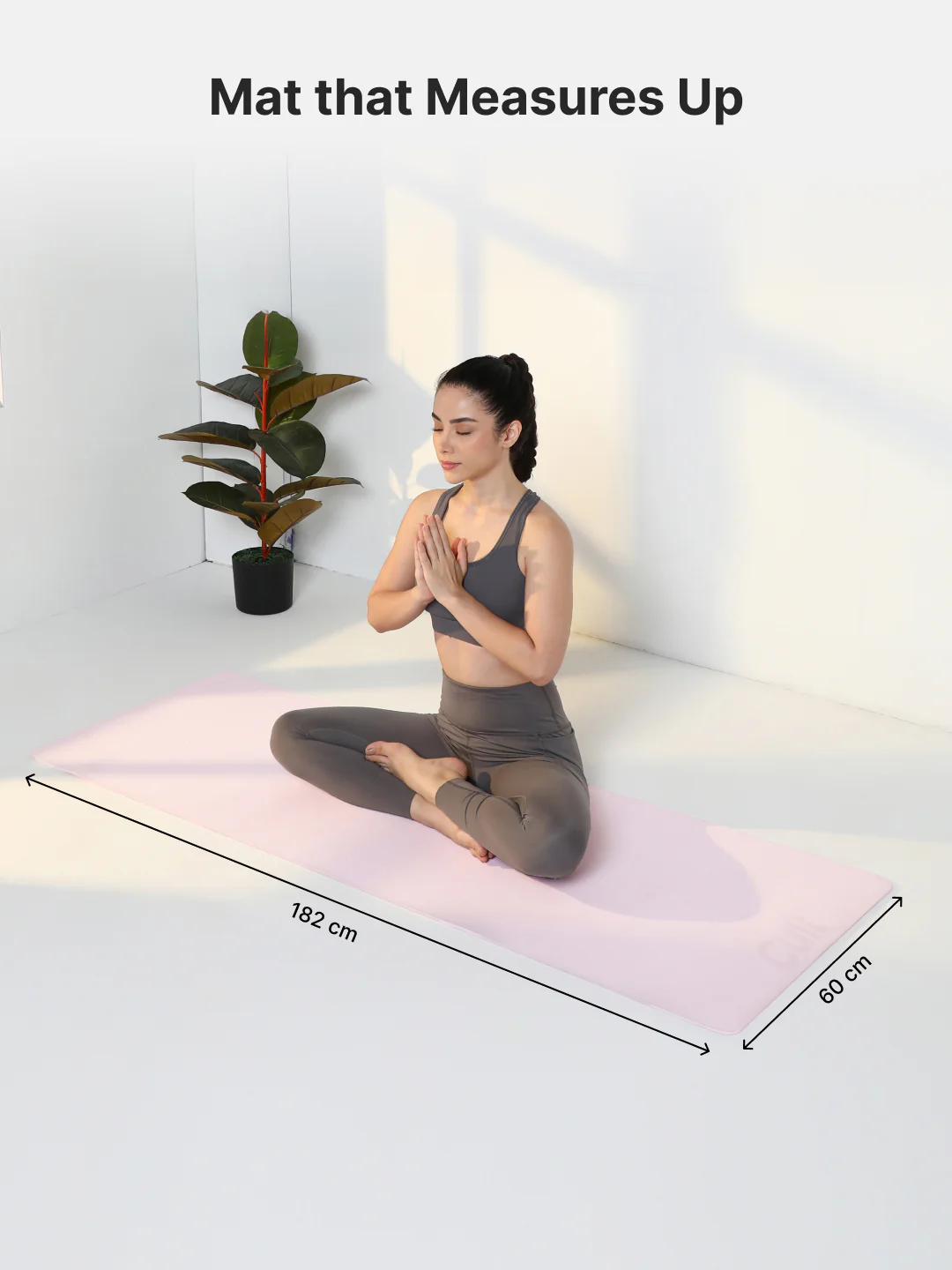 Cult Yoga Mat 4mm EVA with Carry Strap Lightweight, Non-Slip, Cushioned & Sweat-Resistant Exercise Mat Eco-Friendly Workout Mat for Yoga, Pilates, Meditation & Home Gym Pink - Image 7