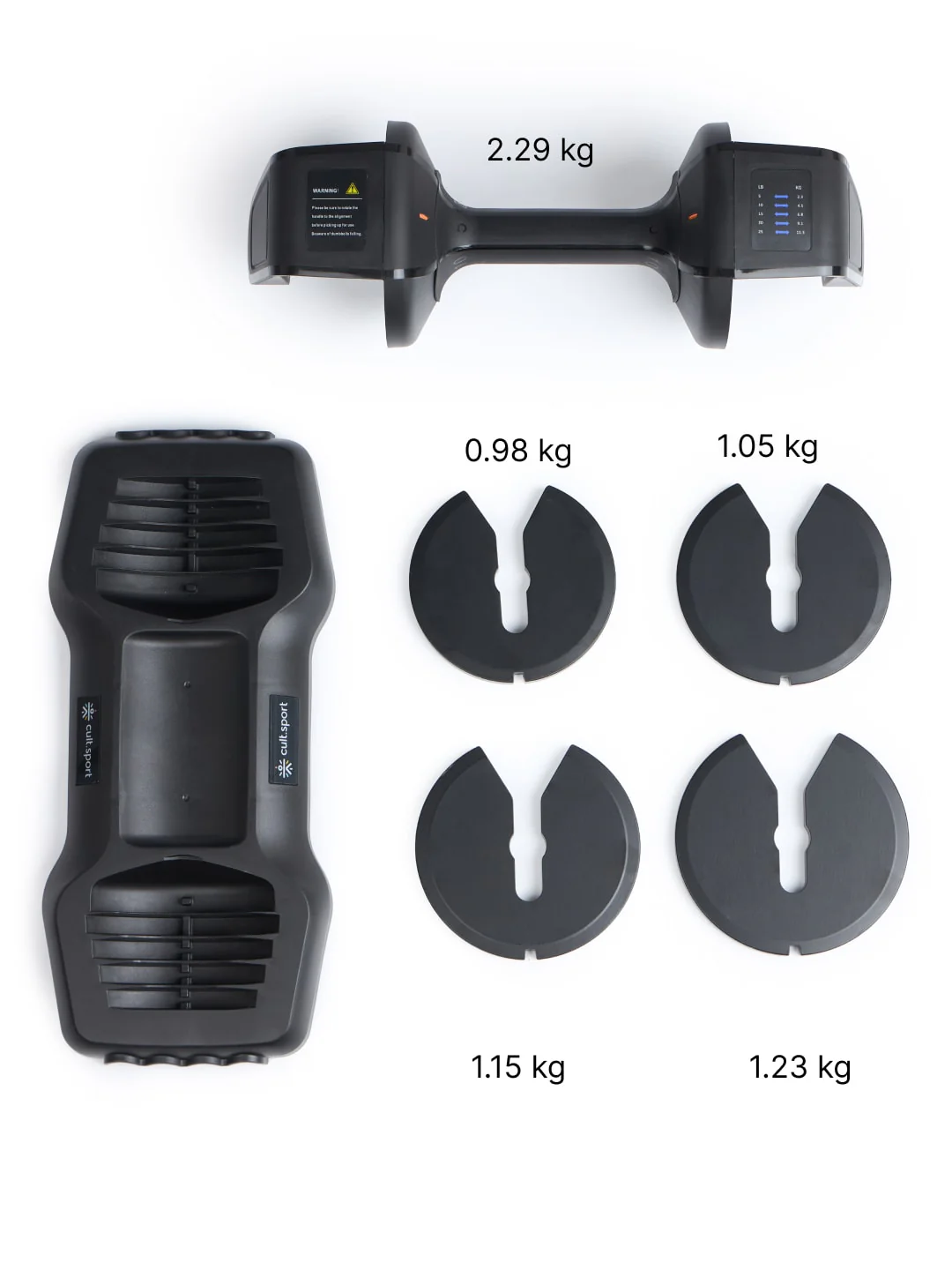 Divo Adjustable Dumbbell (Pack of 1) for Men & Women for Fitness and Home Workout, Adjustable Dumbbell 11.3 KG. (6 months extended warranty only on Cultsport.com) - Image 3