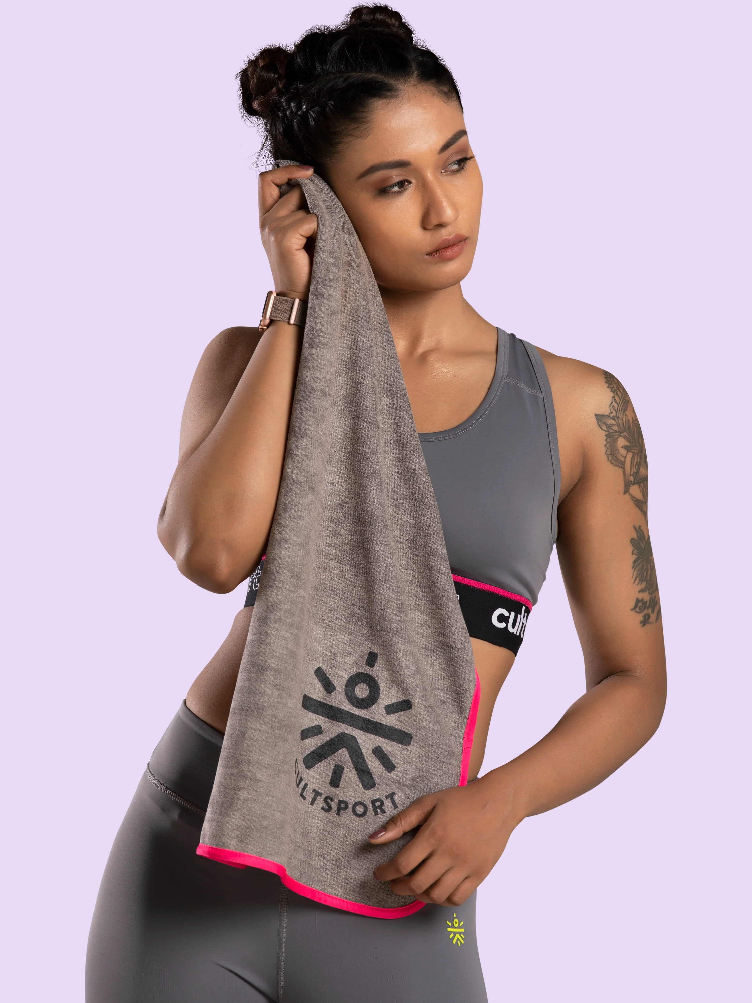 Castal Rock Pink Microfibre Gym Towel