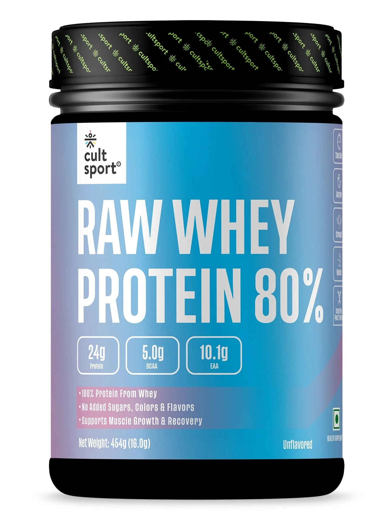 Cultsport Raw Whey 80%, 454GM - Image 2