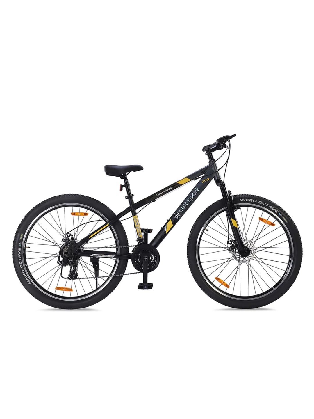 DAUNTLESS21S29TGREYBLACKSteel 21 Speed Shimano Gear 29 inch Mountain Cycle, Dual Disc Brake, Front Suspension and Double Wall Rim