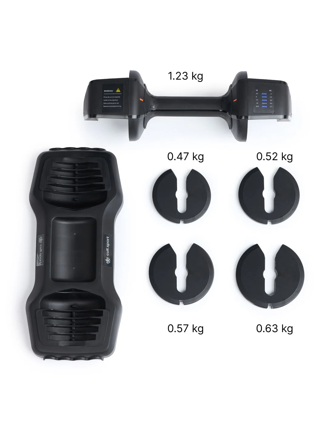Divo 5.7kg (Pack of 2) Adjustable Dumbbell for Men & Women for Fitness and Home Workout, Adjustable Dumbbell (6 months extended warranty only on Cultstore.com) - Image 3