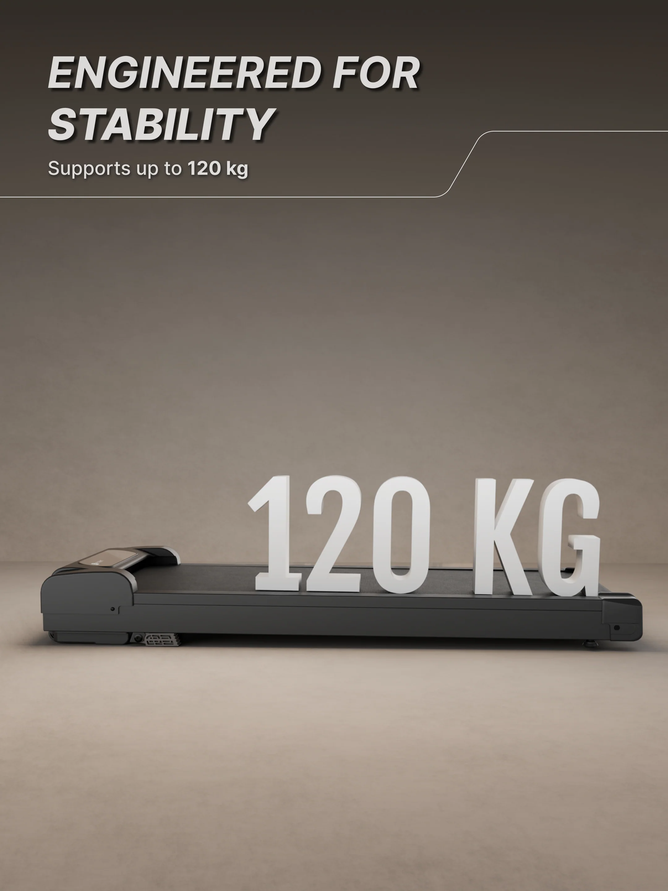 Fitkit by Cult Walking Pad Neo Black (BLDC 3.5HP Peak Power) Compact & Under Desk BLDC Motor Treadmill | Max Weight: 120kg | Home use with Remote Control (with 6 Months Extended Warranty) - Image 4