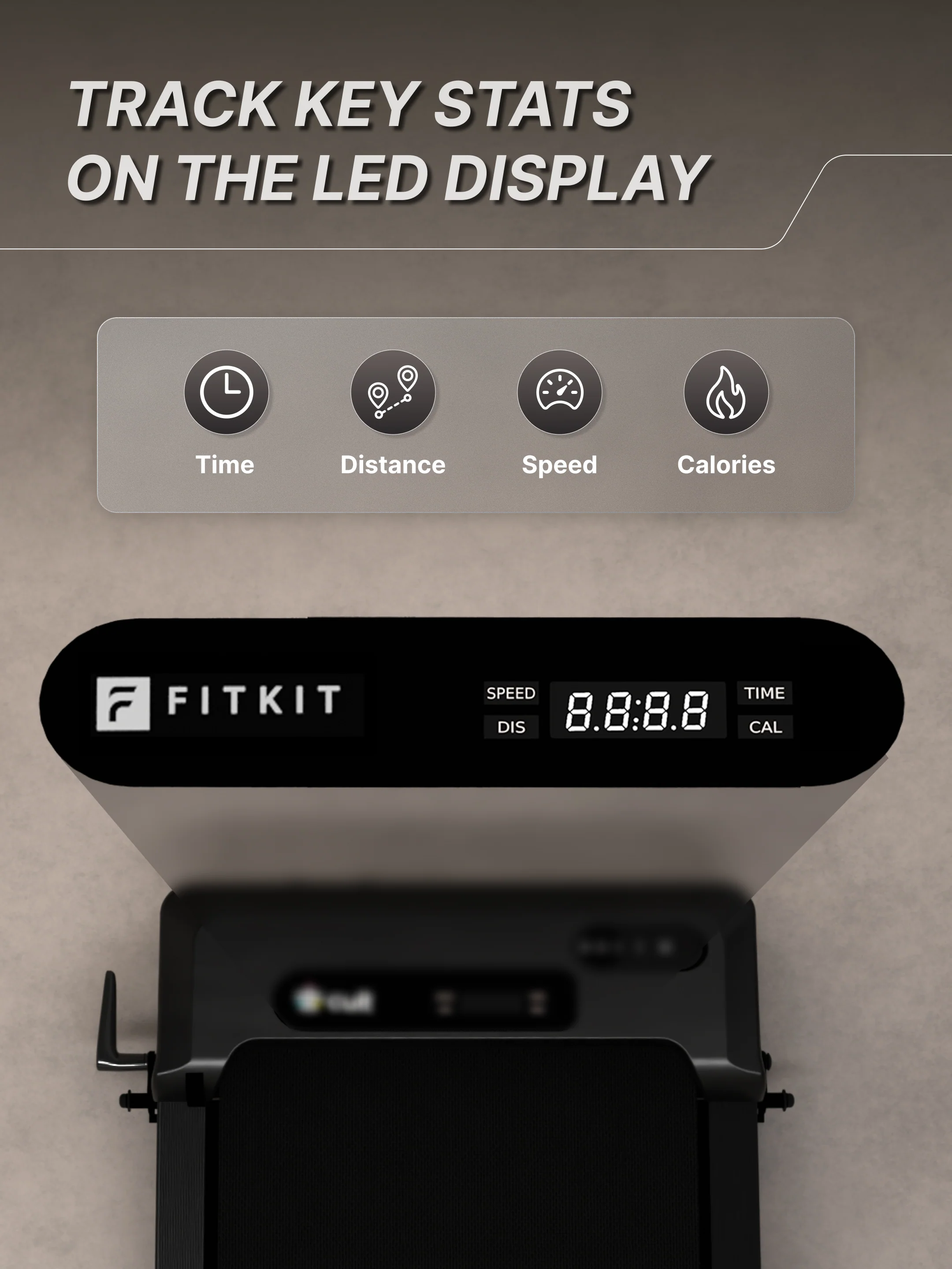 Fitkit by Cult Walking Pad Neo Black (BLDC 3.5HP Peak Power) Compact & Under Desk BLDC Motor Treadmill | Max Weight: 120kg | Home use with Remote Control (with 6 Months Extended Warranty) - Image 8