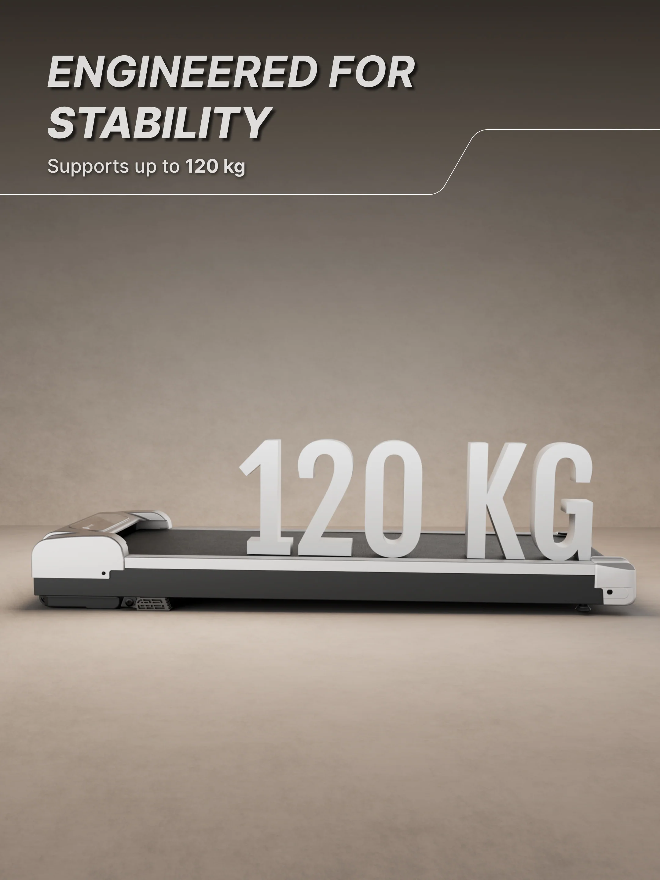 Fitkit by Cult Walking Pad Neo Silver (BLDC 3.5HP Peak Power) Compact & Under Desk BLDC Motor Treadmill | Max Weight: 120kg | Home use with Remote Control (with 6 Months Extended Warranty) - Image 3