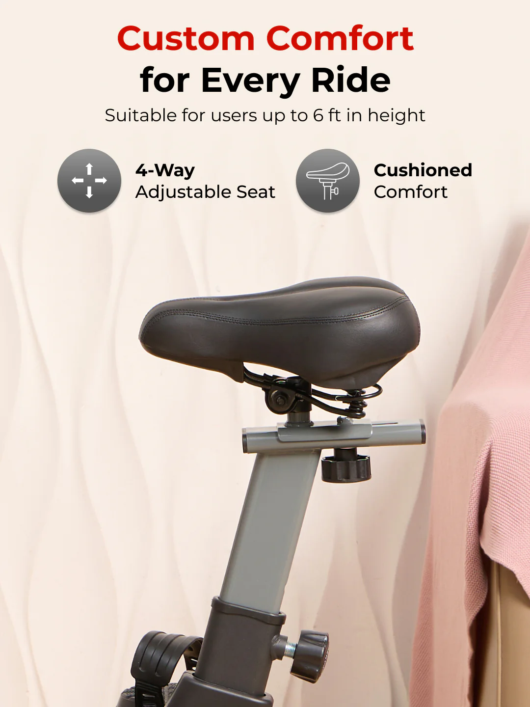 FK7003 Spinbike | 9kg Flywheel | Max Weight: 140Kg | Black (6 months warranty + 6 months extended warranty) - Image 4