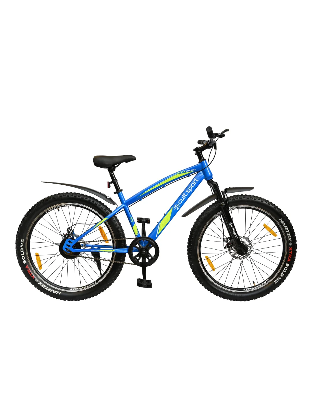 GTX30026TBLUE Steel Single Speed 26 inch Mountain Cycle, Front Suspension and Double Wall Rim