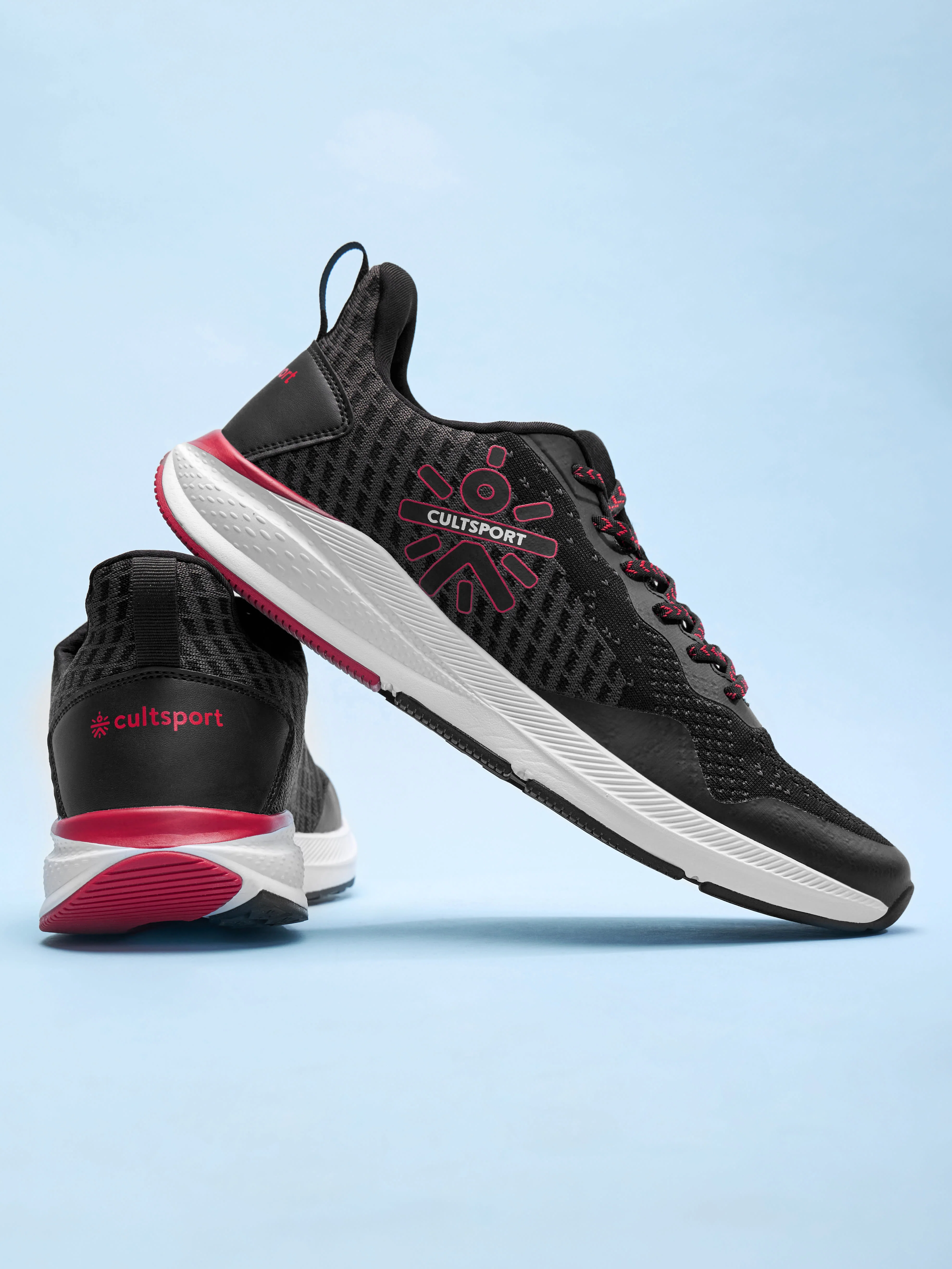 cult Hustle Men Running Shoes - Black