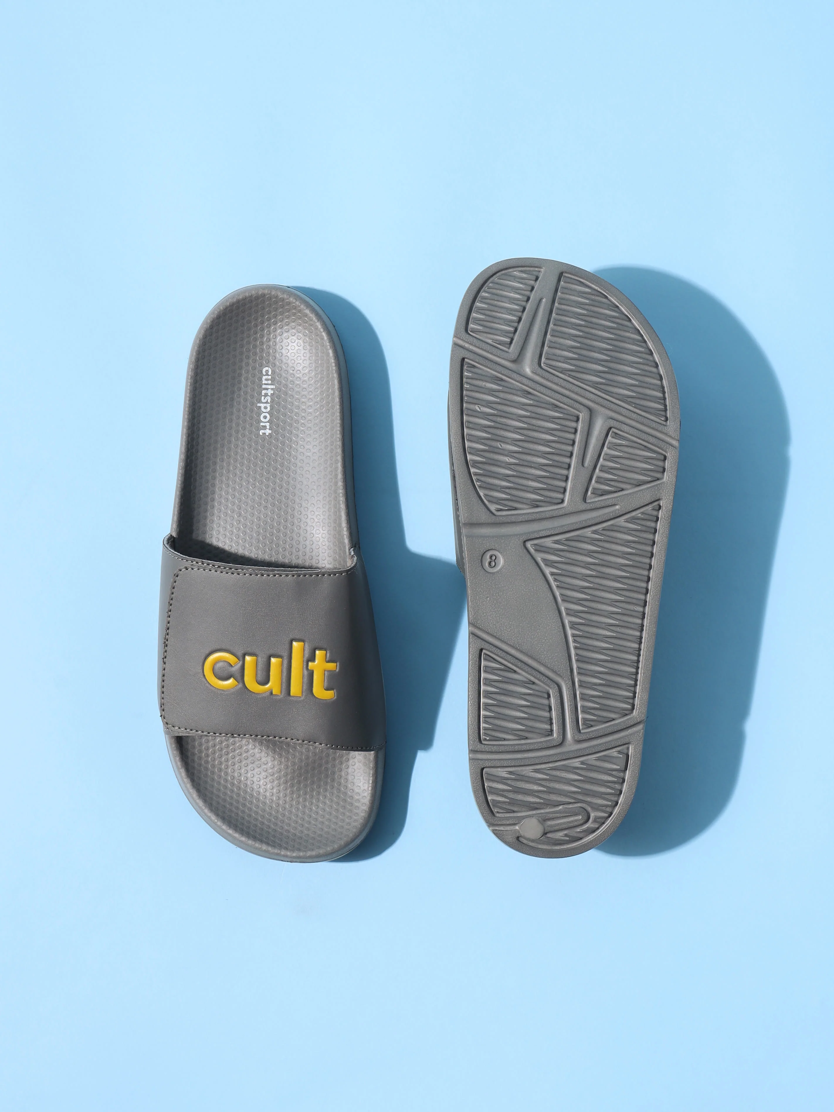 cult Locomo Grey Men Slides - Image 6