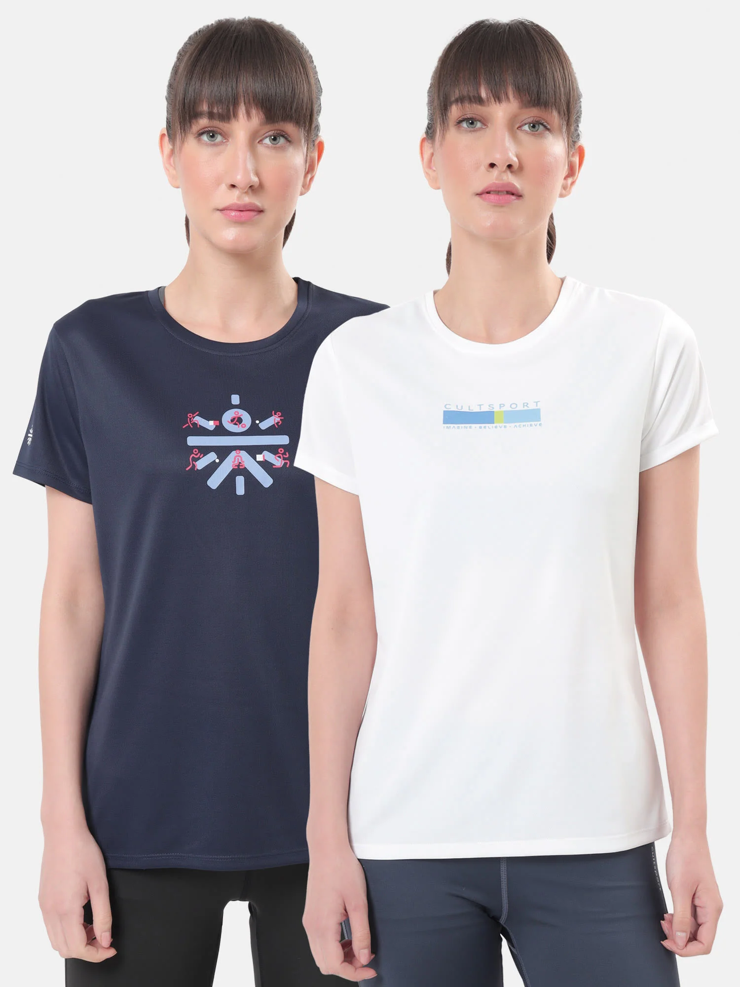 Logo Play Chest Print Active T-shirt Pack of 2