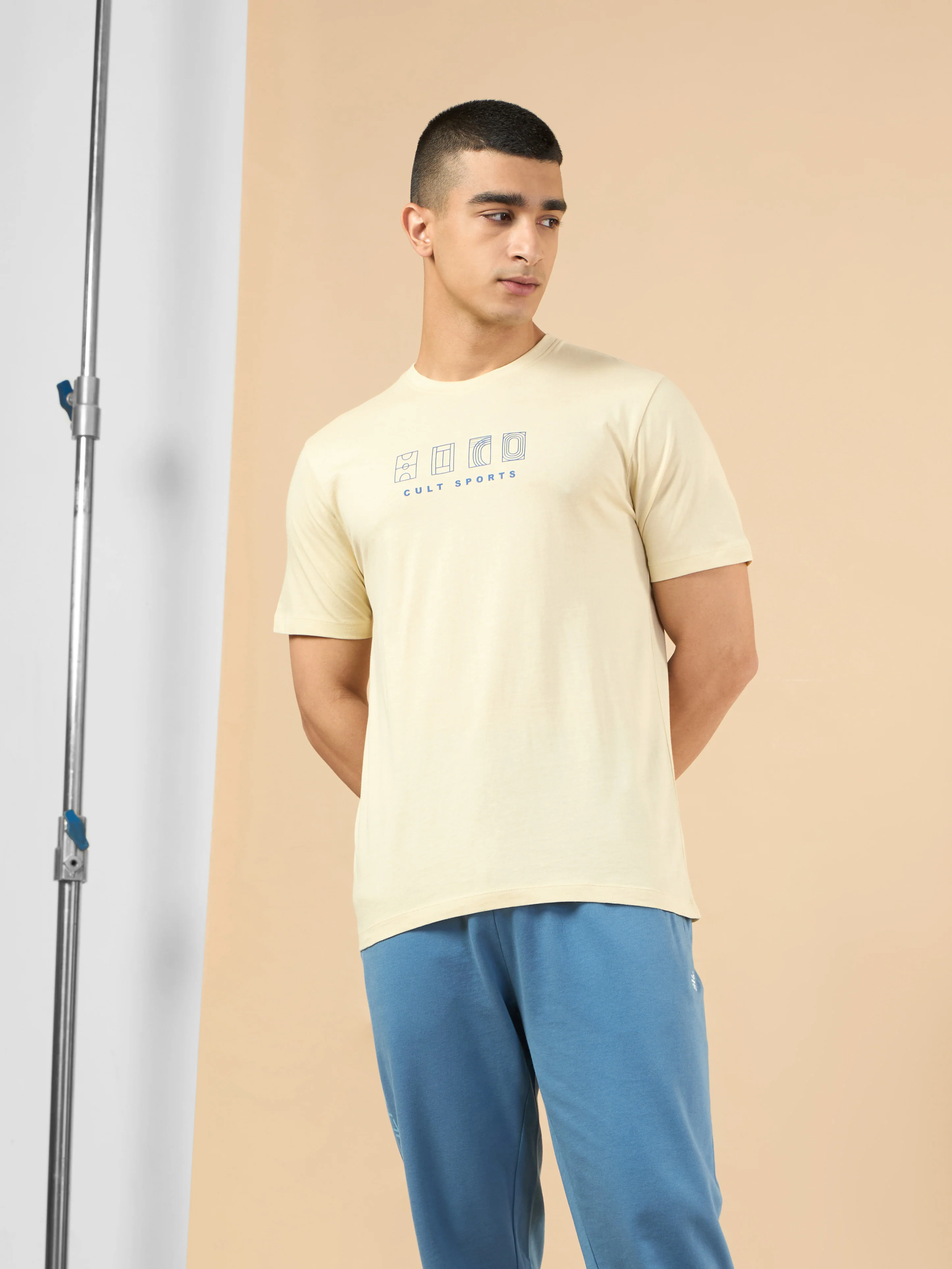 Men's Beige Cult Sport's Club T-shirt - Image 2