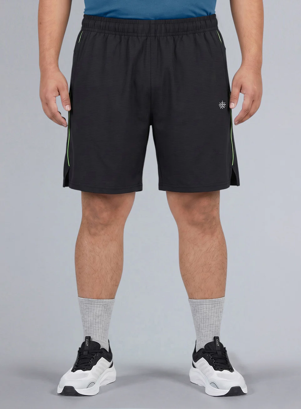 Men's Black Air Flex Plus Size Training Shorts - Image 4