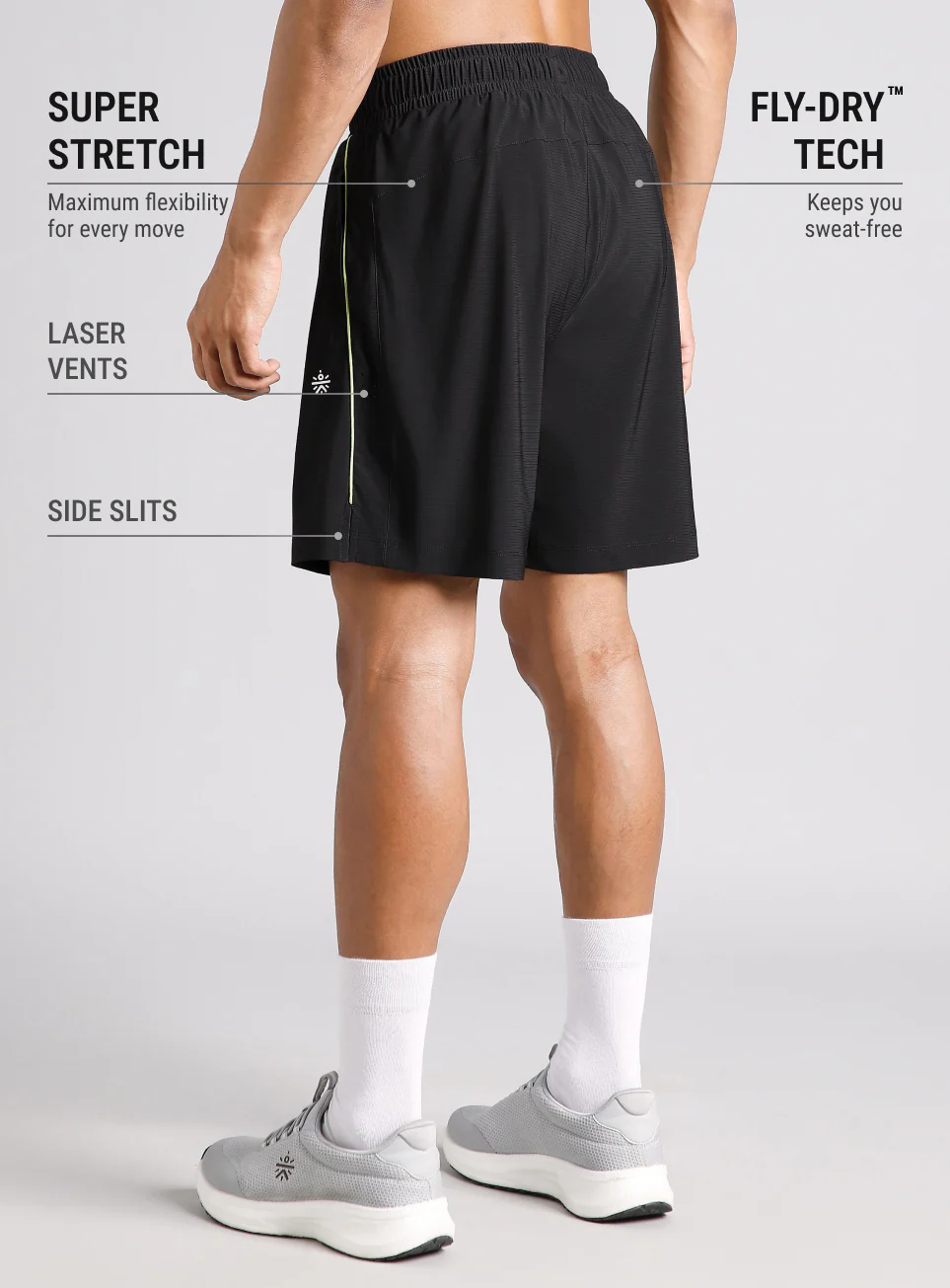 Men's Black Air Flex Training Shorts - Image 6