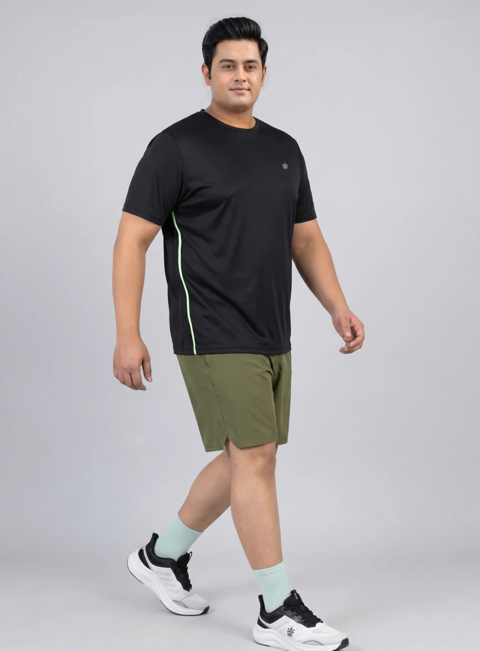 Men's Black All Format Plus size Training T-shirt - Image 2