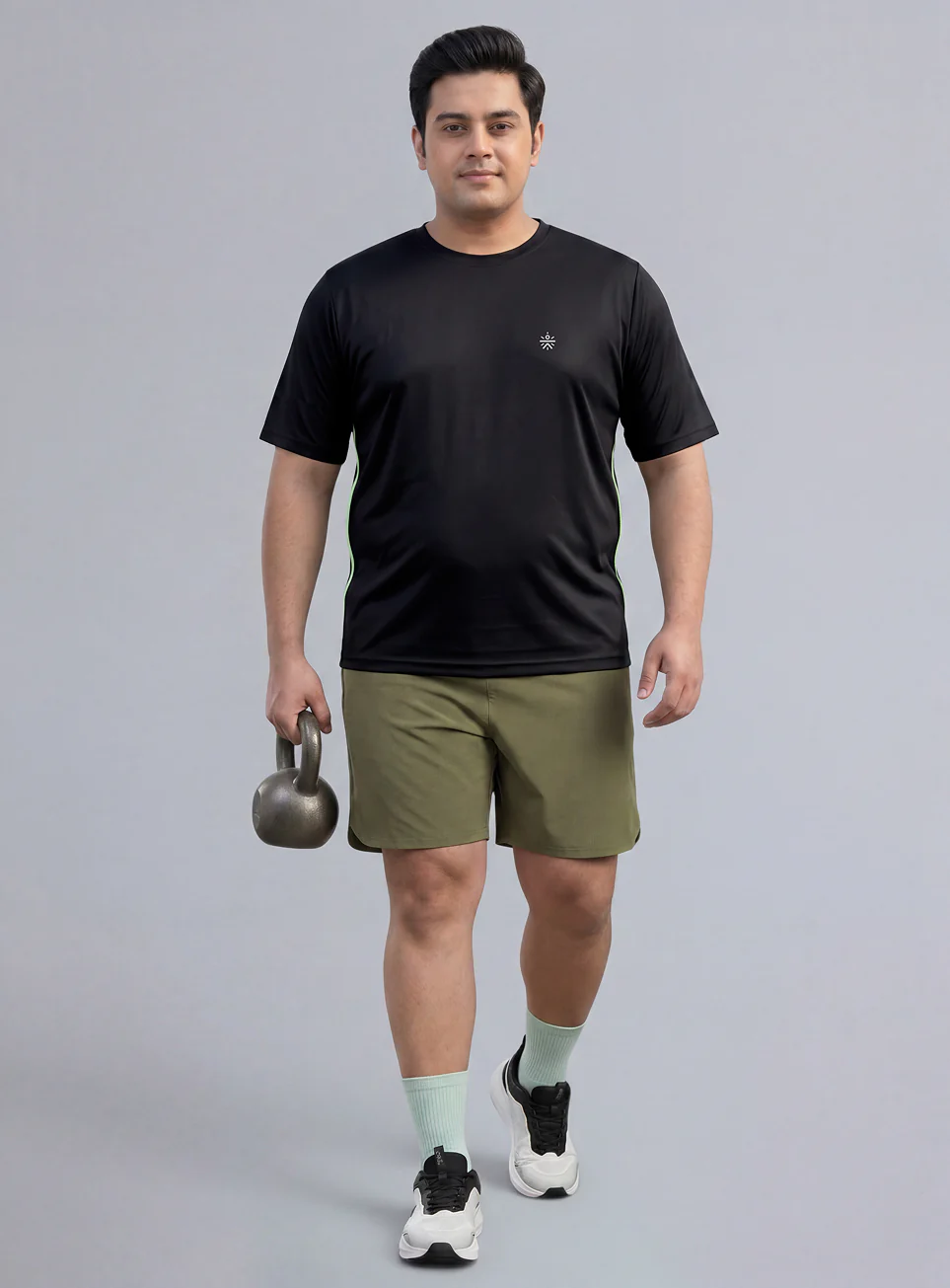 Men's Black All Format Plus size Training T-shirt - Image 3