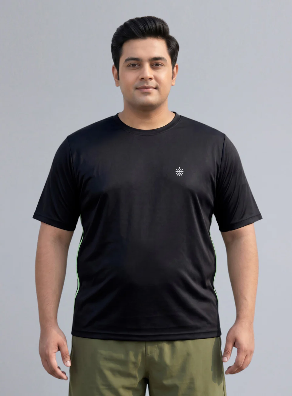 Men's Black All Format Plus size Training T-shirt - Image 4