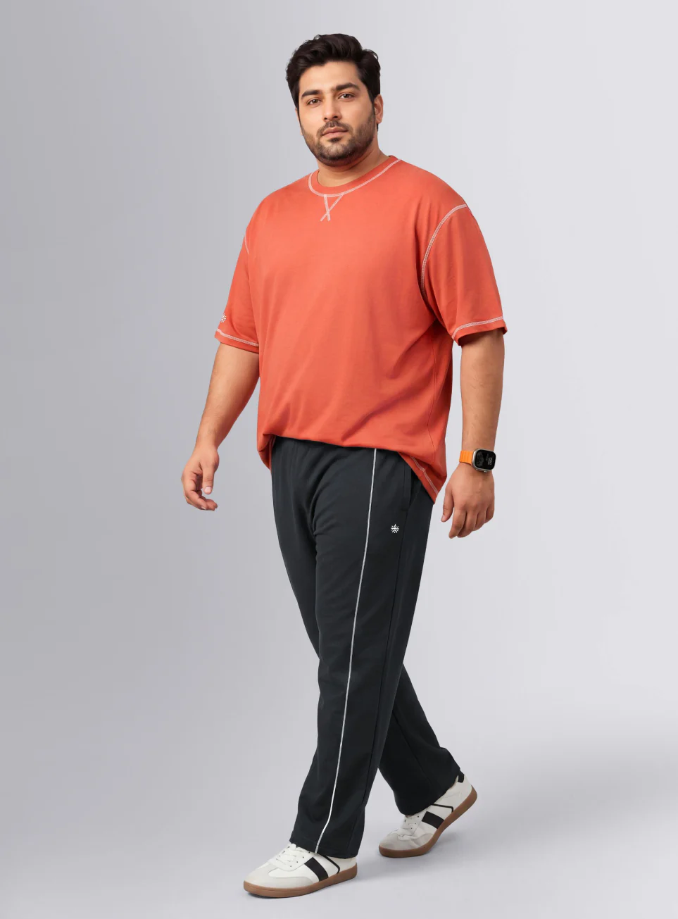 Men's Black Beyond Play Plus Size Trackpants - Image 2