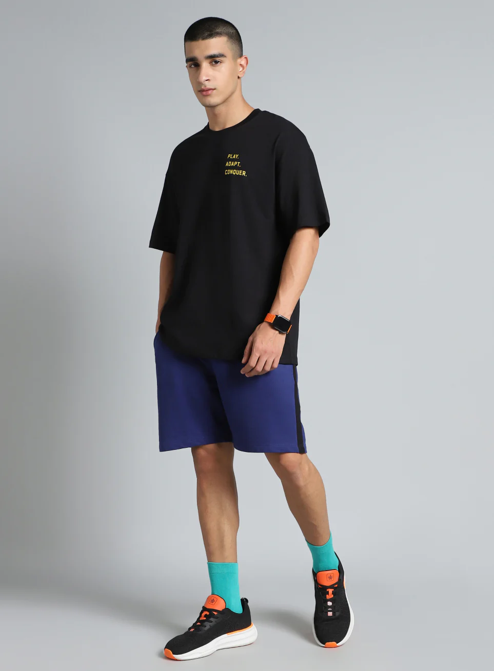 Men's Black Cult Graphic Oversized Fit T-shirt - Image 2