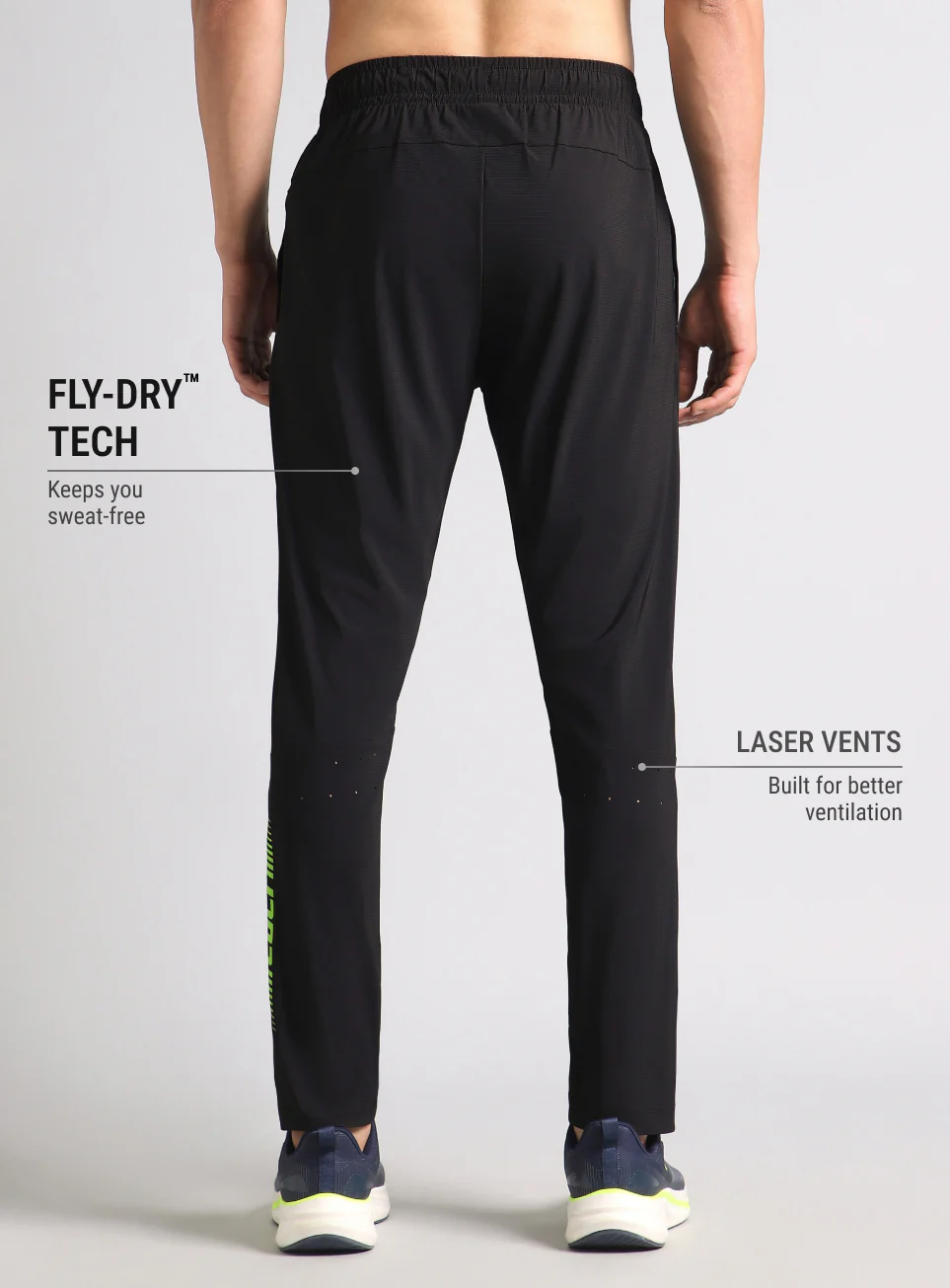 Men's Black Cult Performance Training Trackpants - Image 6