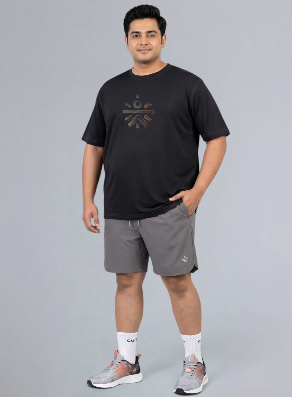 Men's Black Cult Training Essential Plus Size T-shirt - Image 3