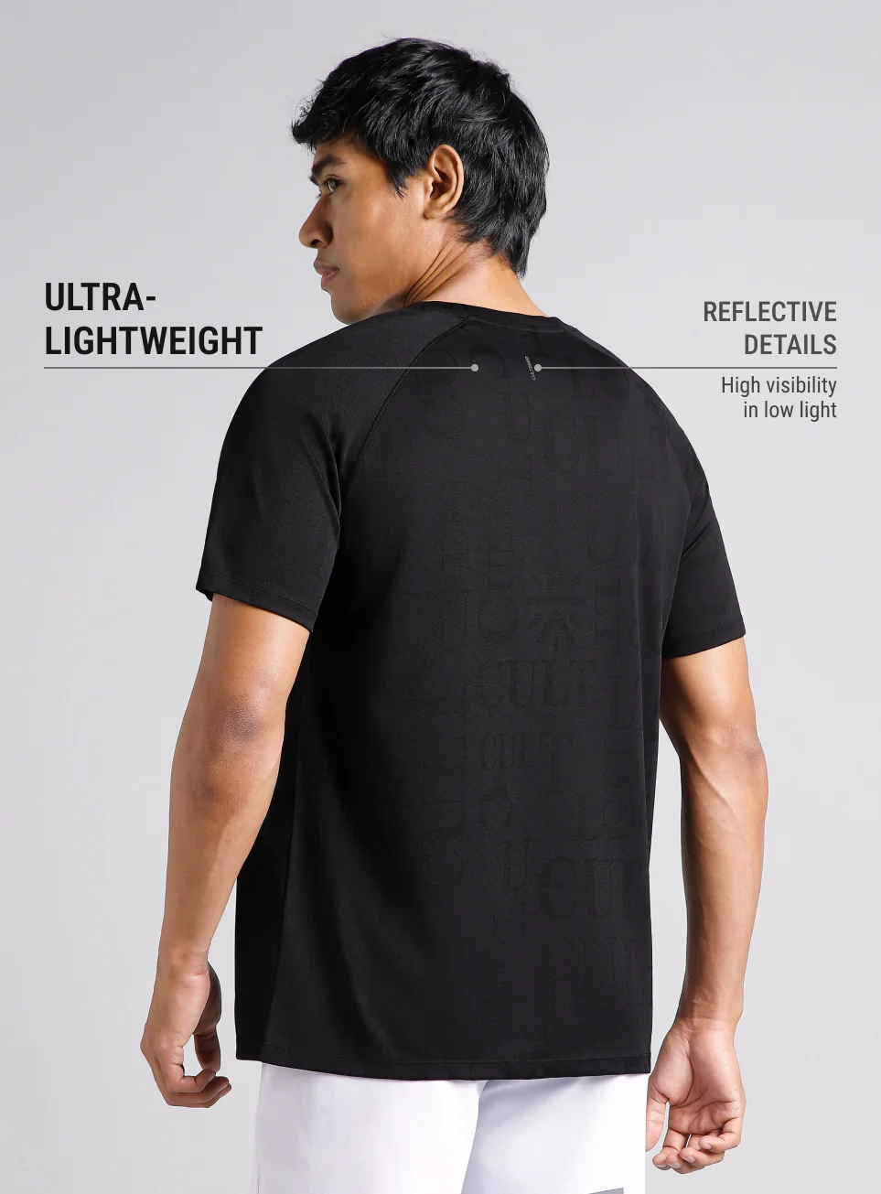 Men's Black CULT ZERO Run Tee - Image 6
