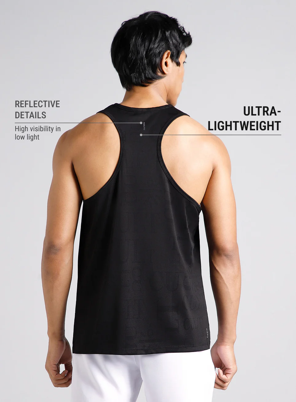 Men's Black CULT ZERO Running Tank - Image 6