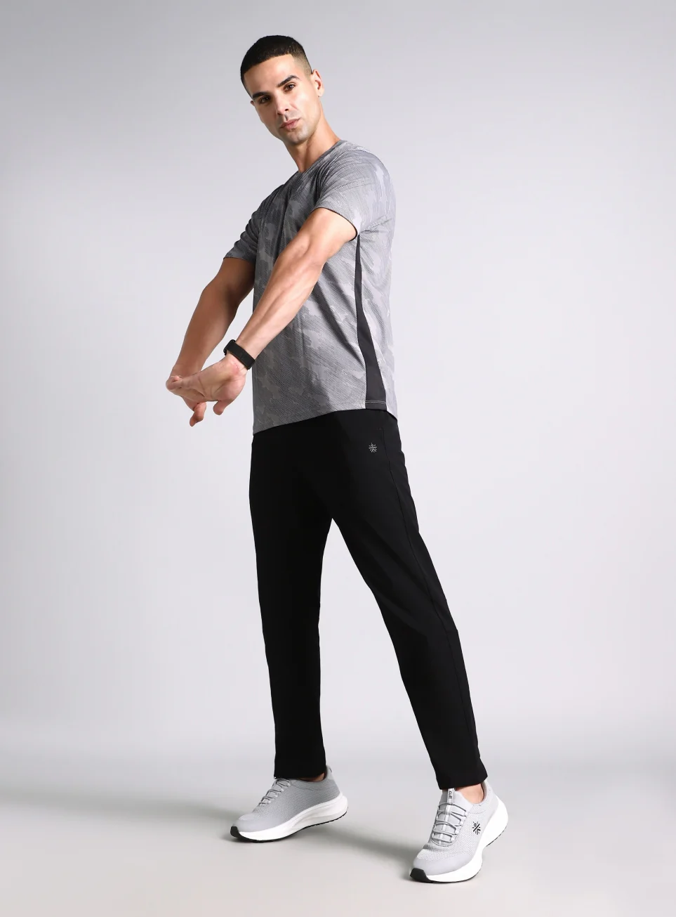 Men's Black Dark Series Running Trackpants - Image 2