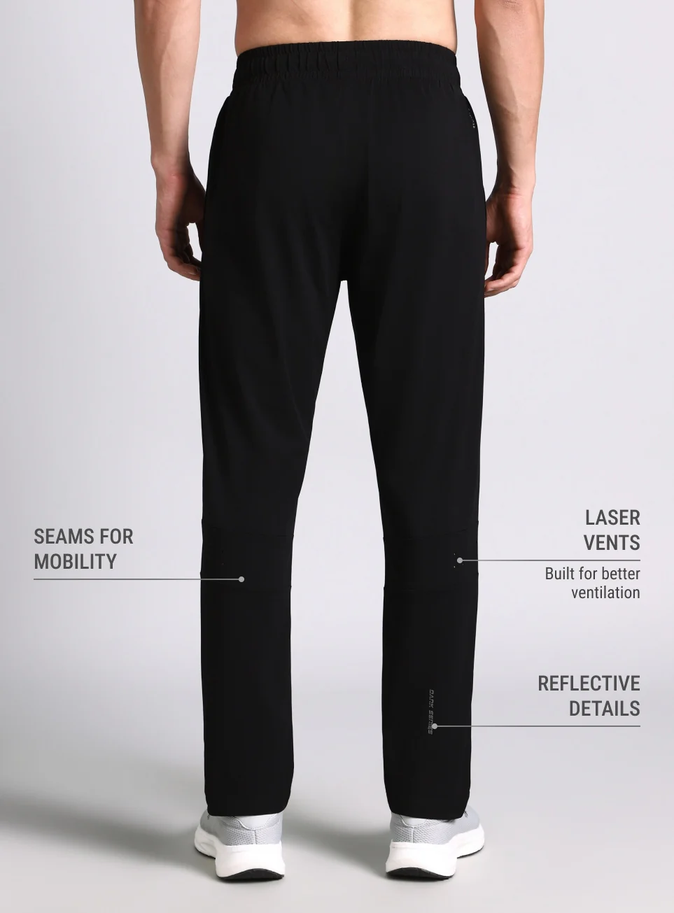 Men's Black Dark Series Running Trackpants - Image 6