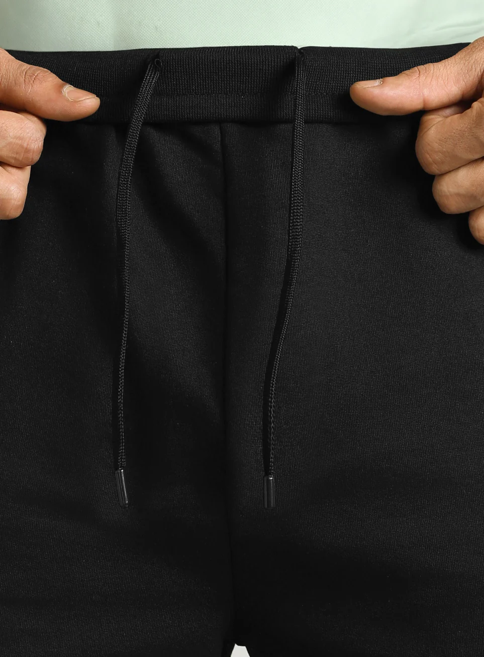 Men's Black Edge Line Training Plus Size Shorts - Image 8