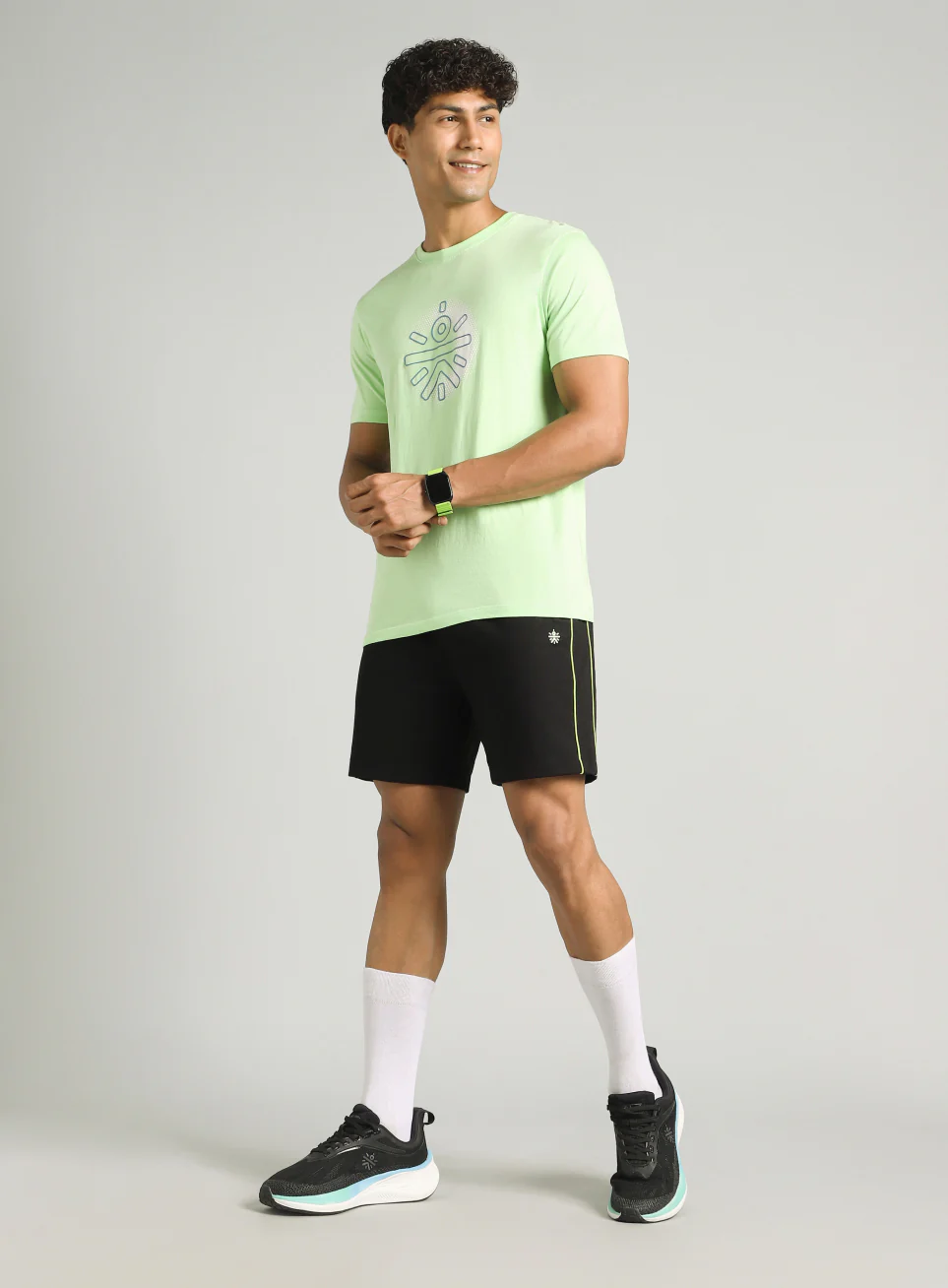 Men's Black Edge Line Training Shorts - Image 2