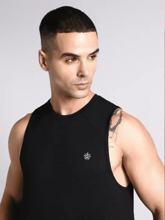 Men's Black Everyday Runner's Tank - Image 7