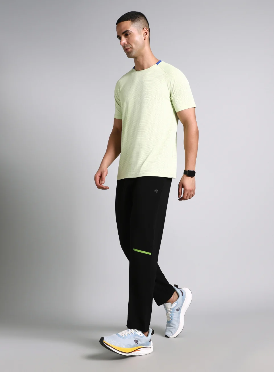 Men's Black High Impact Running Trackpants - Image 2