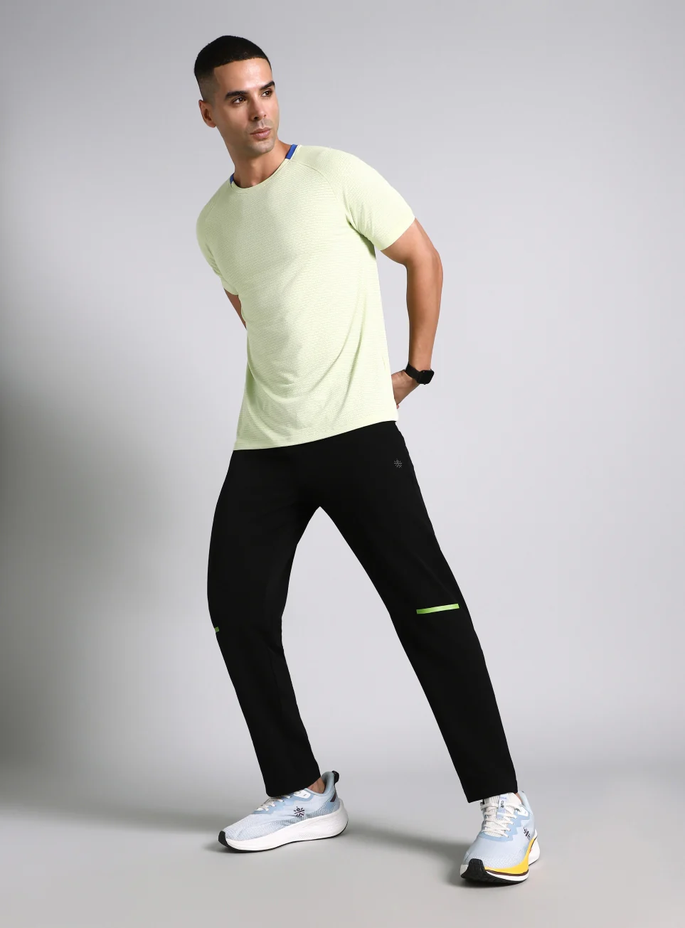 Men's Black High Impact Running Trackpants - Image 3