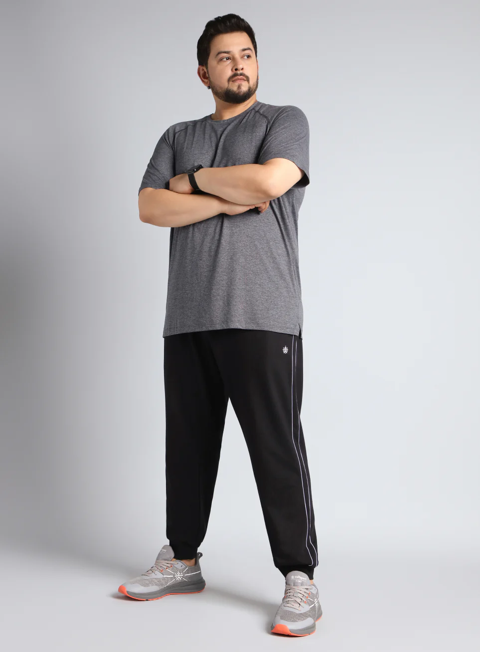Men's Black Level Up Plus Size Joggers - Image 2