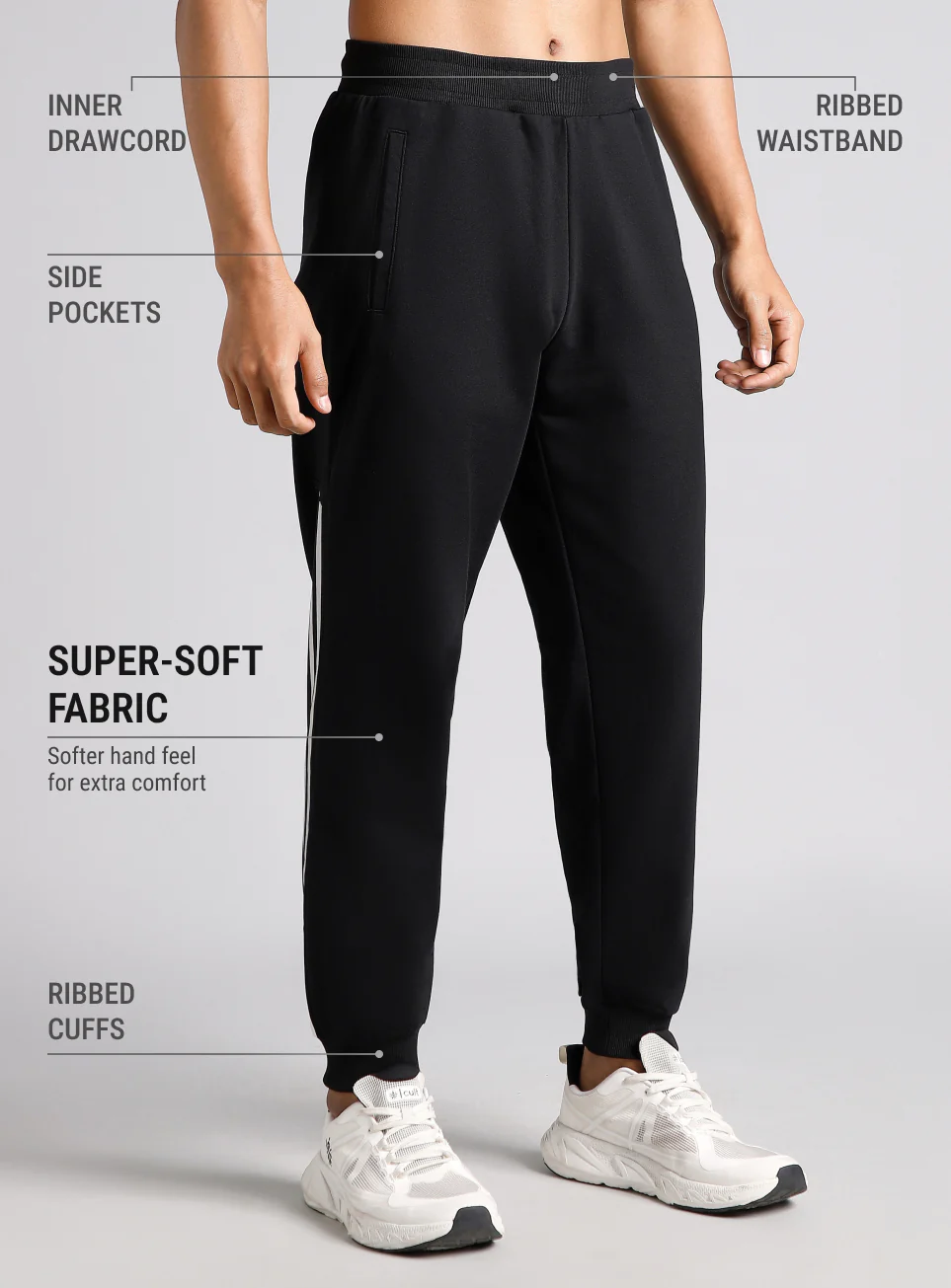Men's Black Move In Style Joggers - Image 5