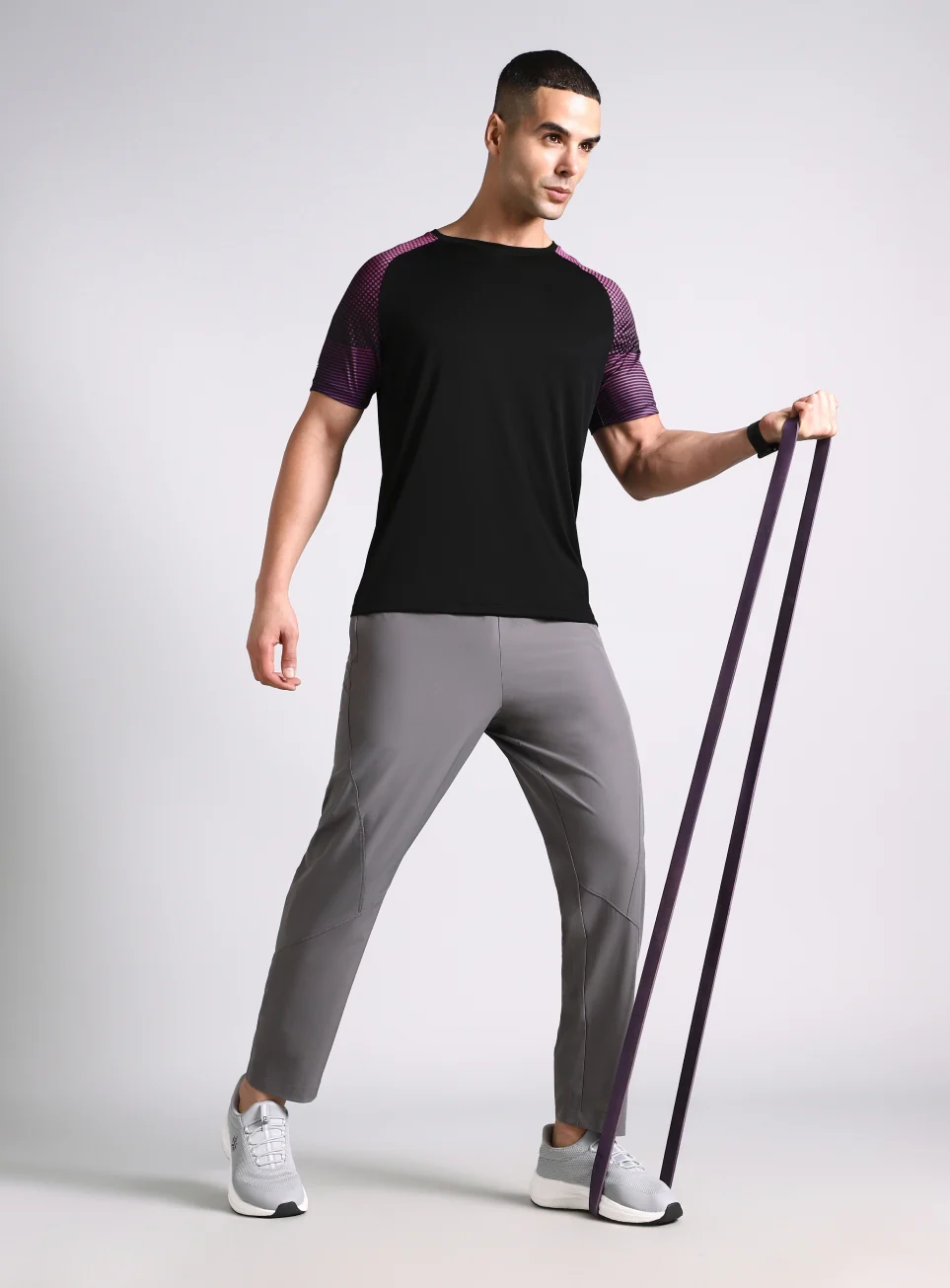 Men's Black Pop Up Training Essential T-shirt - Image 3