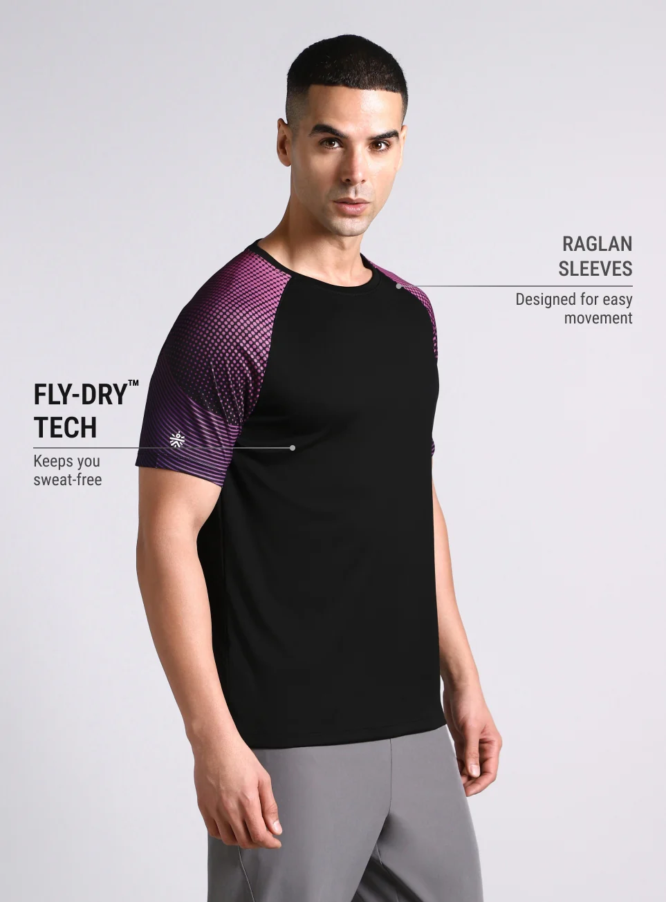 Men's Black Pop Up Training Essential T-shirt - Image 5