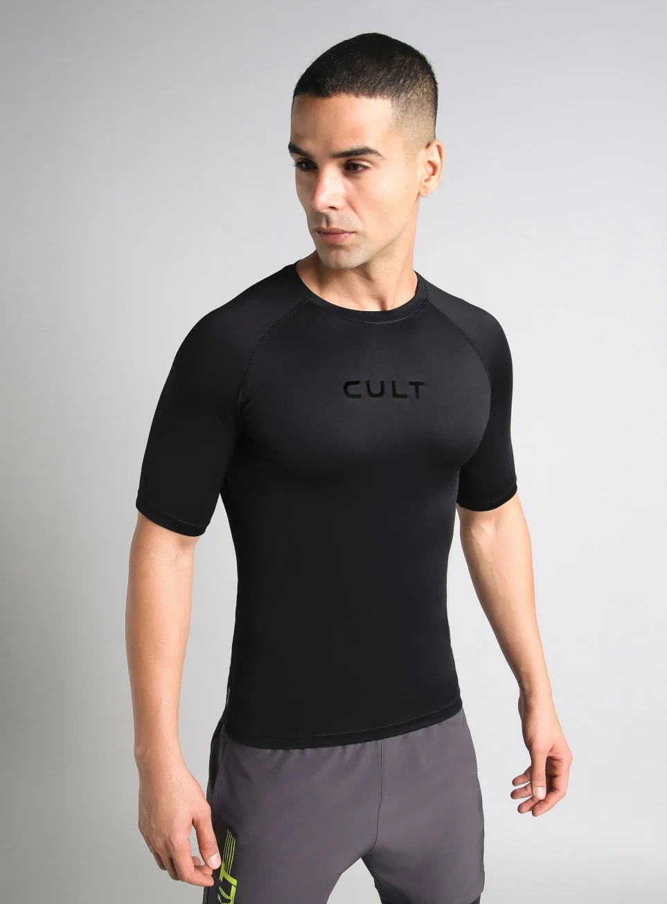 Men's Black Power Compression T-shirt