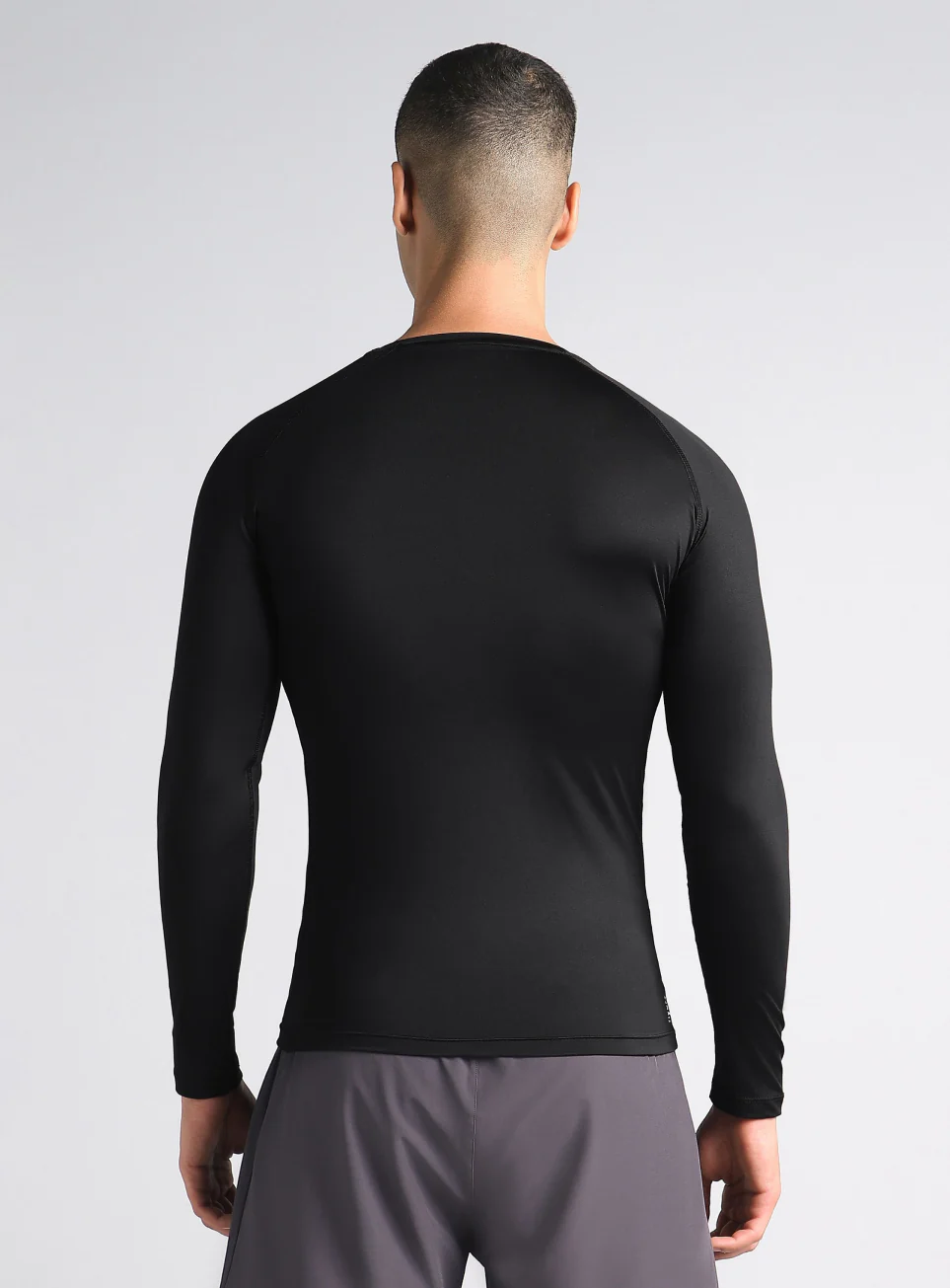 Men's Black Power Compression Full Sleeve T-shirt - Image 6