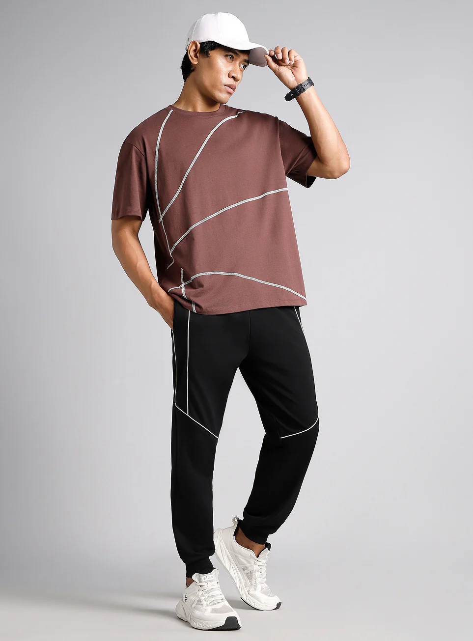 Men's Black Signature Sports Joggers - Image 2