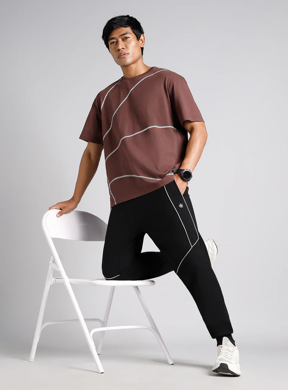 Men's Black Signature Sports Joggers - Image 3