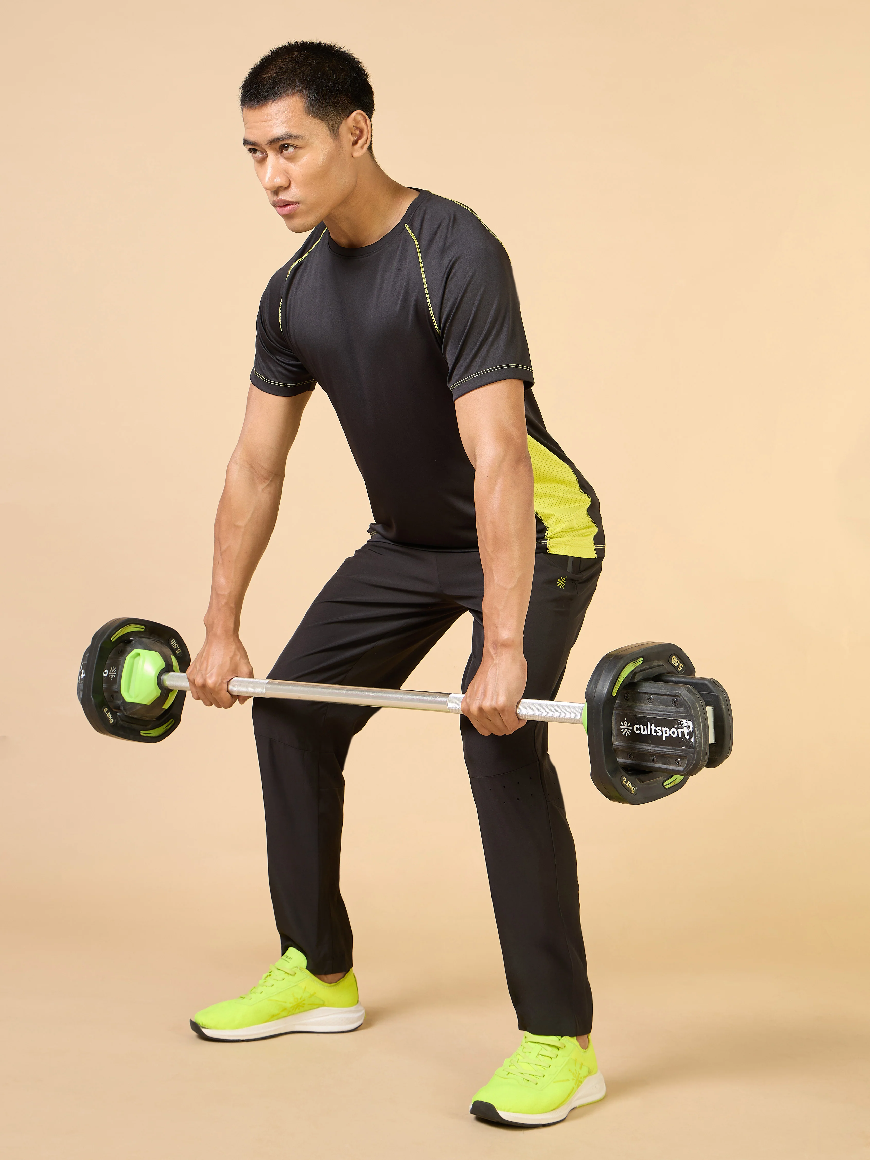 Men's Black Train All Sculpted T-shirt - Image 2