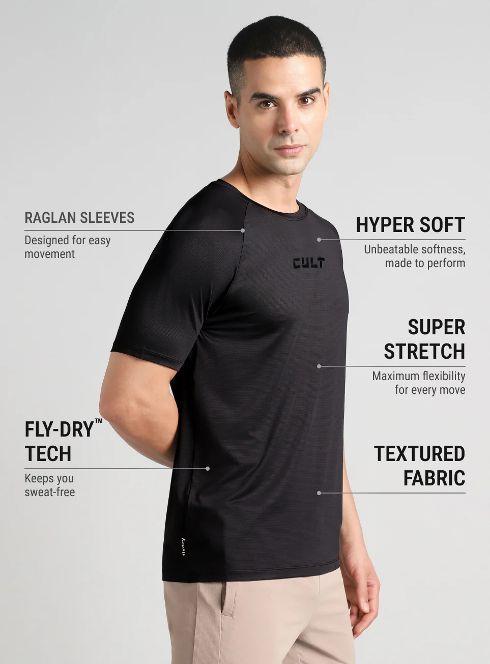 Men's Black Ultra Man Training T-shirt - Image 5