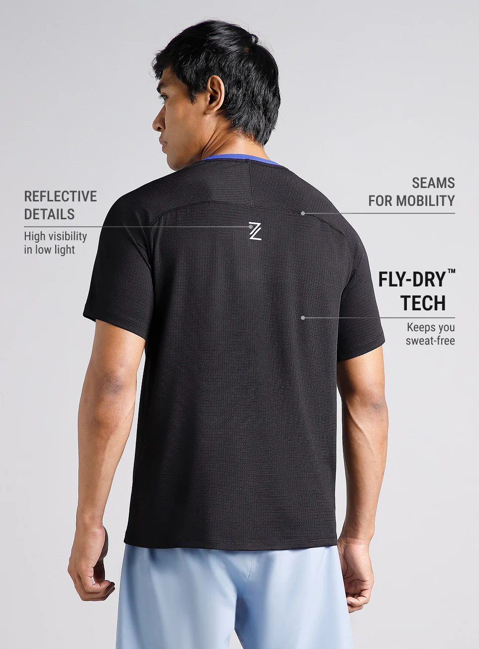 Men's Black Ultra Runner's Technical Knit T-shirt - Image 6