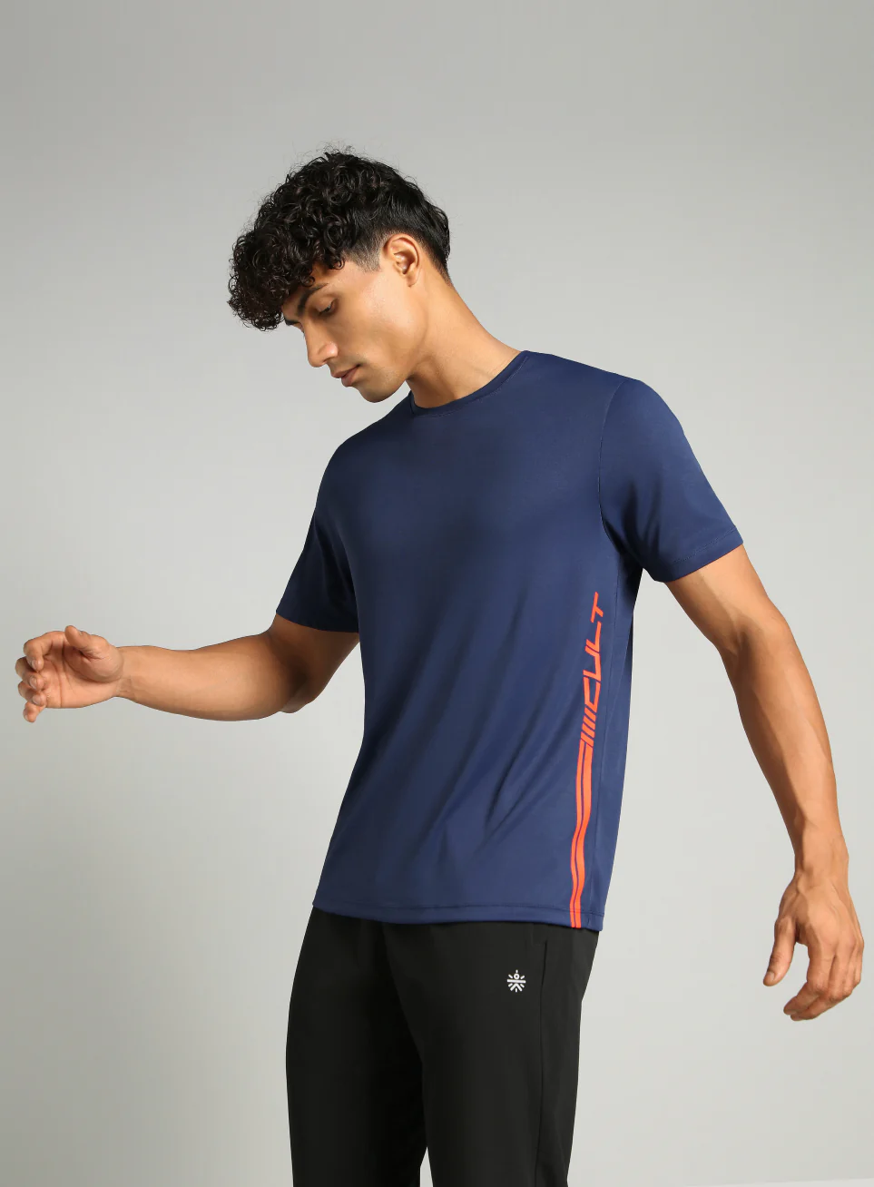 Men's Navy Warm Up Training T-shirt