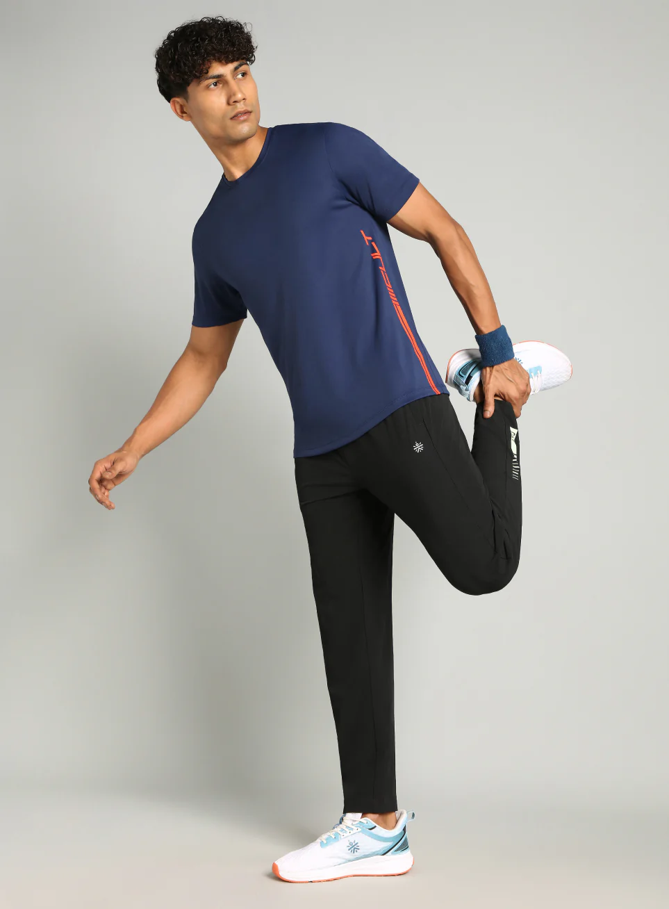 Men's Navy Warm Up Training T-shirt - Image 2