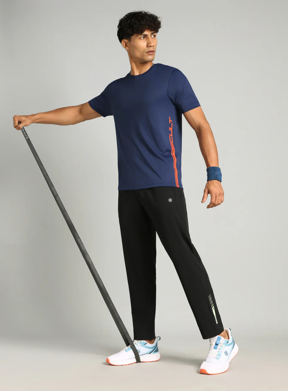 Men's Navy Warm Up Training T-shirt - Image 3