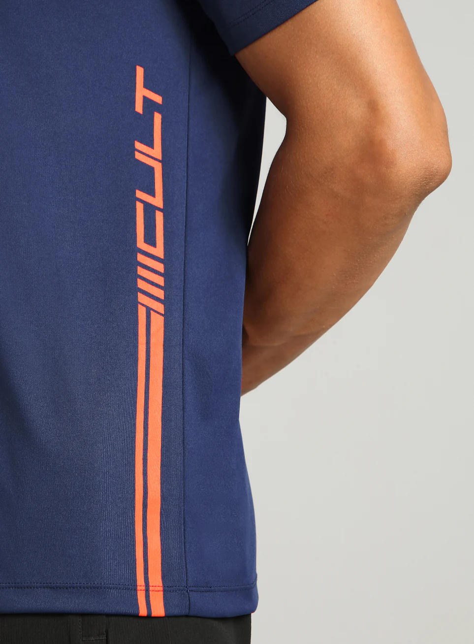 Men's Navy Warm Up Training T-shirt - Image 8