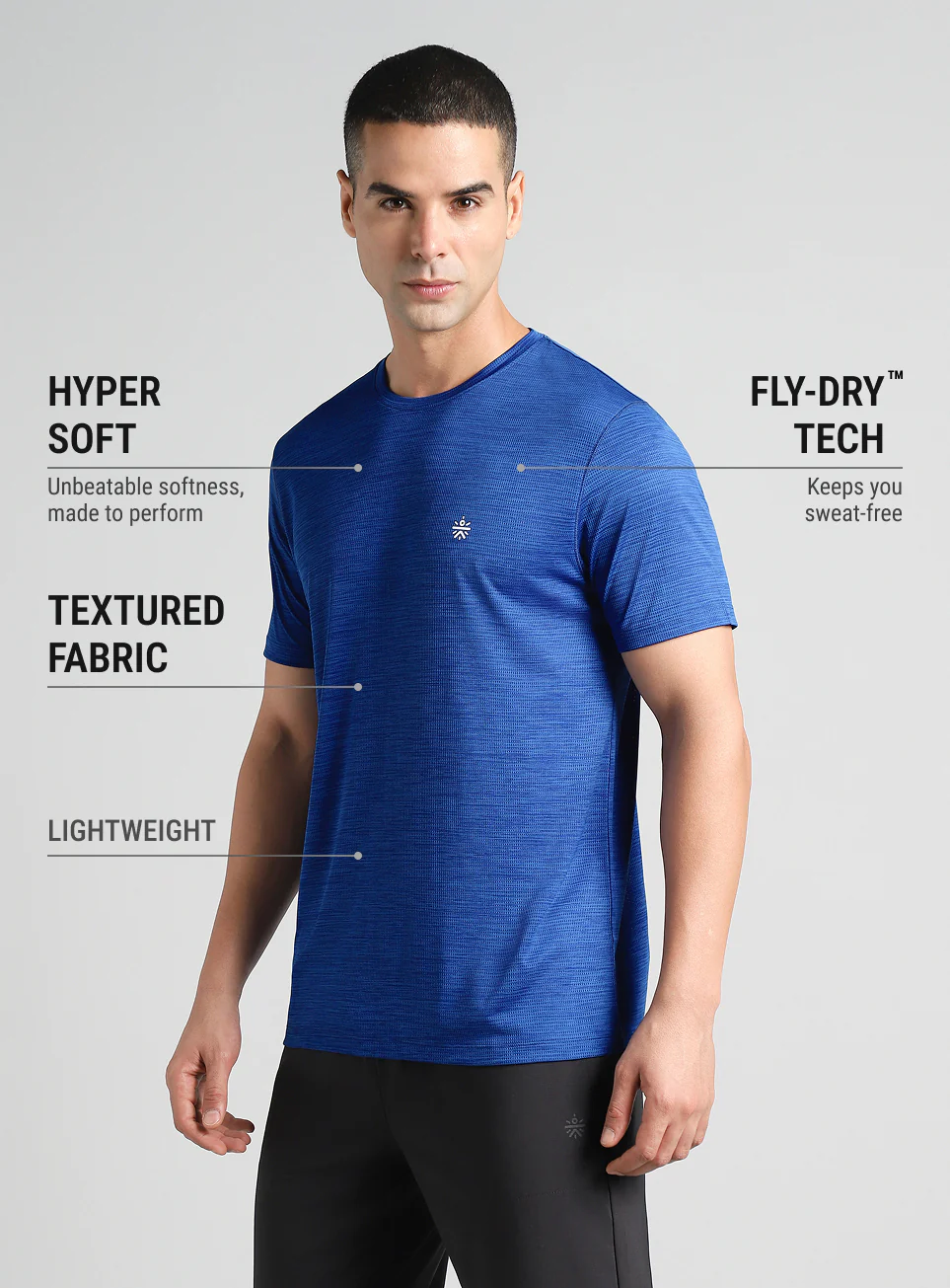 Men's Blue All Format Training Pro T-shirt - Image 5